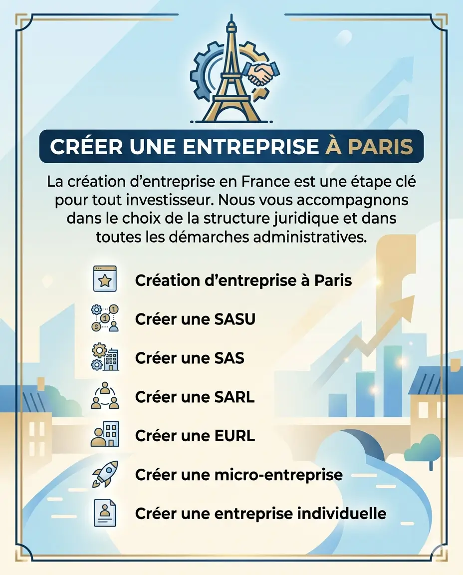 Créer votre entreprise à Paris